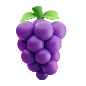 grape fruit 3d illustration