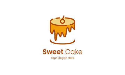 unique cake, bakery logo