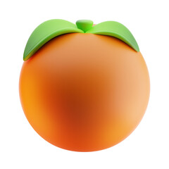 orange fruit 3d illustration