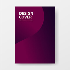 Dark Purple Elegant Abstract Cover or Poster Design Template