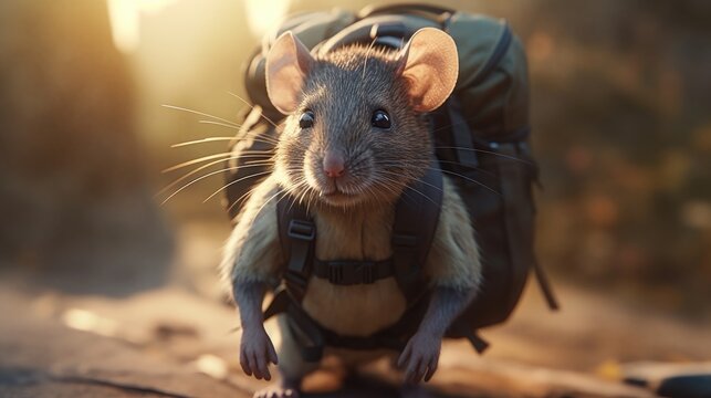 rat in the grass