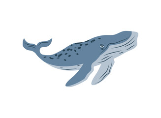 humpback sealife icon isolated