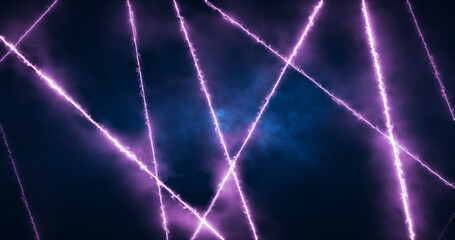 Abstract purple energy lines magical glowing background