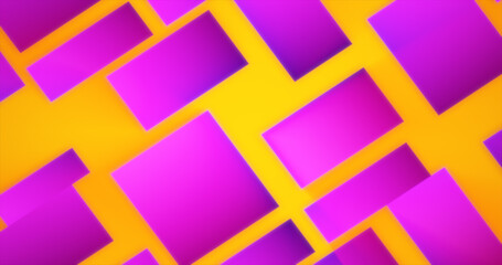 Yellow patterns futuristic energy glowing from rectangles and squares background
