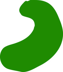 Organic abstract shape hand drawn clipart