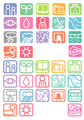 Fototapeta premium シンボル・アイコン セット