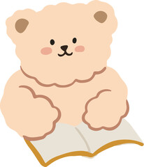 Cute Korean Bear Illustration