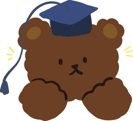Cute Korean Bear Illustration
