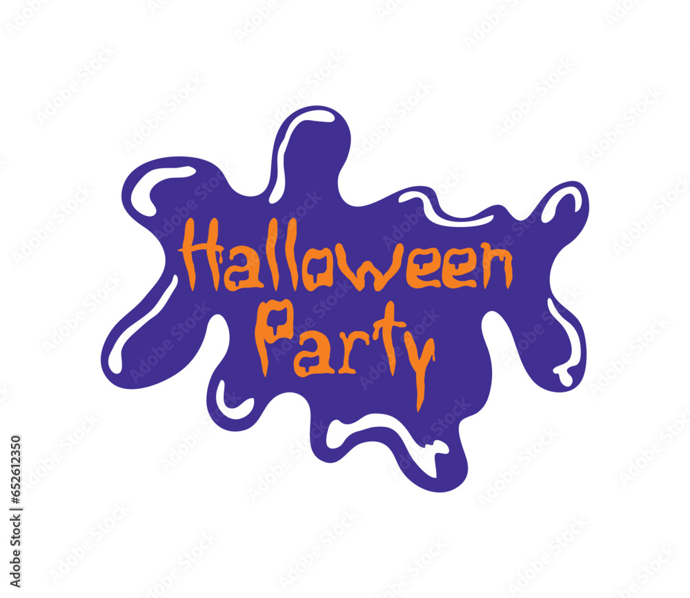 Wall mural halloween party greeting