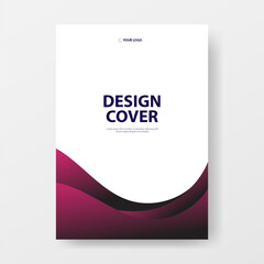 Elegant Minimalist Dark Purple Abstract Cover or Poster Design Template