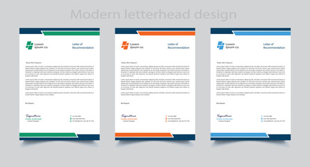 Fototapeta na wymiar professional letterhead design for your business