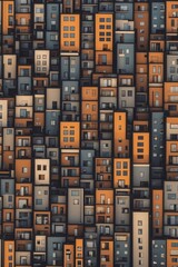 modern buildings in a row 