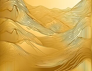 Golden background with waves