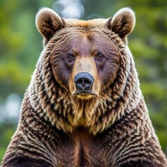 Brown bear close up portrait wildlife concept grizzly carnivore