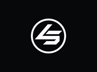 Creative LS, SL, initial monogram elegant vector logo template	 - obrazy, fototapety, plakaty