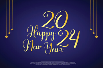 Vector happy new year 2024 design colorful premium vector design for poster banner greeting and new year
