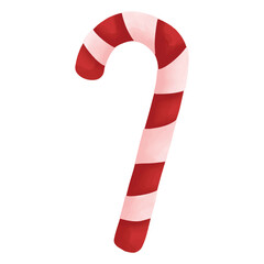 candy canes in a glass. christmas cane.  christmas icon. 