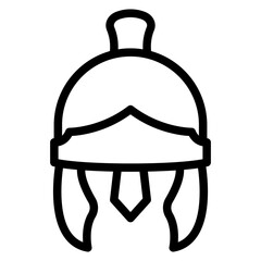 Vector Design Roman Helmet Icon Style
