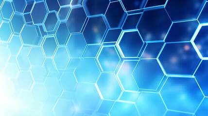Modern Abstract Medical Background with Hexagons Pattern