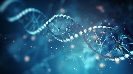 Science DNA and Medical and Technology Background - obrazy, fototapety, plakaty