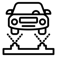 Vector Design Undercarriage Flush Icon Style