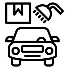 Vector Design Wash Packages Icon Style