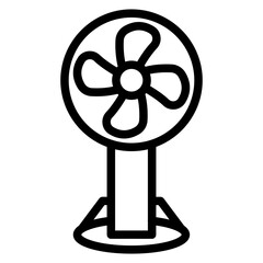 Vector Design Stand Fan Icon Style