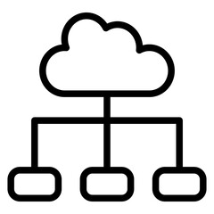 Vector Design Cloud Connection Icon Style