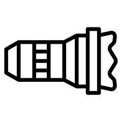 Vector Design Camera Lens Icon Style