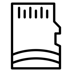 Vector Design SD Card Icon Style
