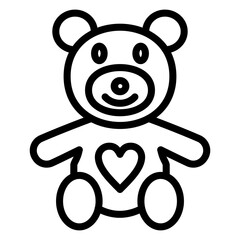Vector Design Teddy Icon Style