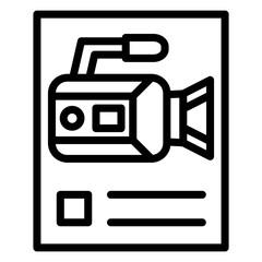 Vector Design Movie Poster Icon Style