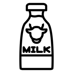 Vector Design Milk Bottle Icon Style