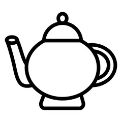 Vector Design Tea Pot Icon Style