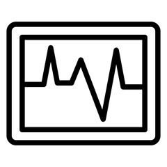 Vector Design Electrocardiogram Icon Style