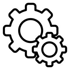 Vector Design Gears Icon Style