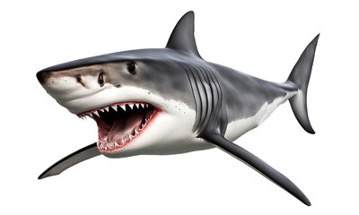 Fototapeta premium Shark on transparent background