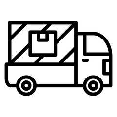Vector Design Delivery Truck Icon Style