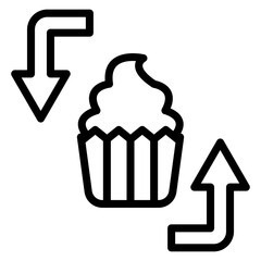Vector Design Food Substitution Icon Style