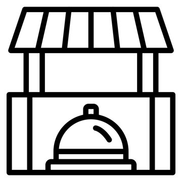 Vector Design Food Cart Icon Style