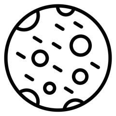 Vector Design Moon Icon Style