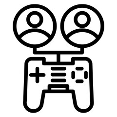 Vector Design Game Viewers Icon Style