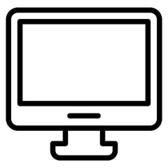 Vector Design Blue Screen Icon Style