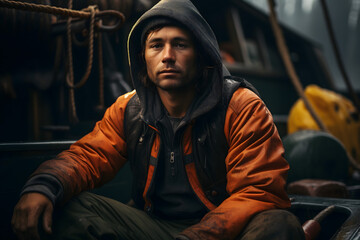  portrait fisherman on a boat