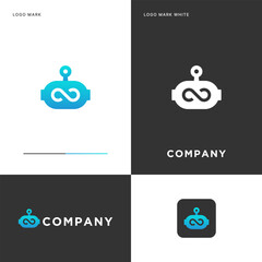 Bot Logo Vector Icon Illustration Design