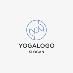 Yoga logo template vector illustration design