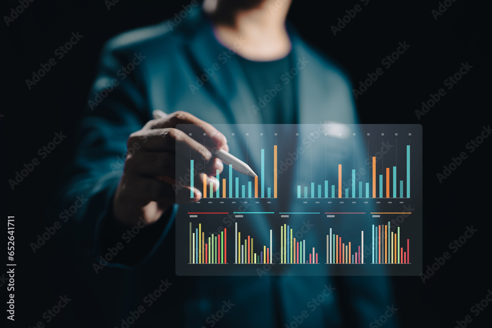 Wall mural Data visualization tools can help simplify complex information and make it easier to understand.