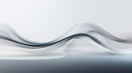 A dynamic abstract representation of a car's path on the road, depicted as a series of fluid, curving lines in various shades of gray, symbolizing the smooth flow of motion.