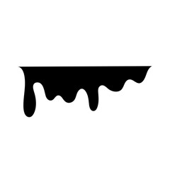 Dripping frame melty liquid drop current black silhouette 