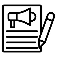 Content Marketing Icon Style
